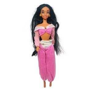 VTG 1996 Disney Aladdin Princess Jasmine Doll King Of Thieves Pink Outfit READ